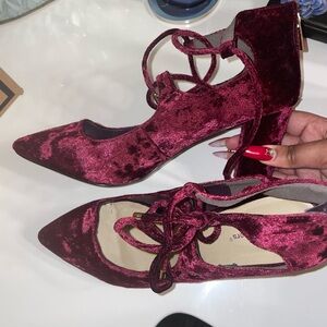 Red Velvet Heels